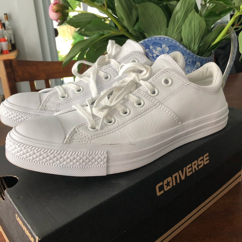 Converse Madison white leather sneakers